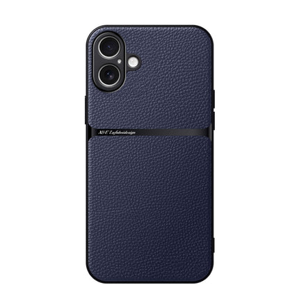 Litchi Leather Magnetic Full Coverage Shockproof Phone Case, For iPhone Air, For iPhone 16 Pro Max, For iPhone 16 Pro, For iPhone 16 Plus