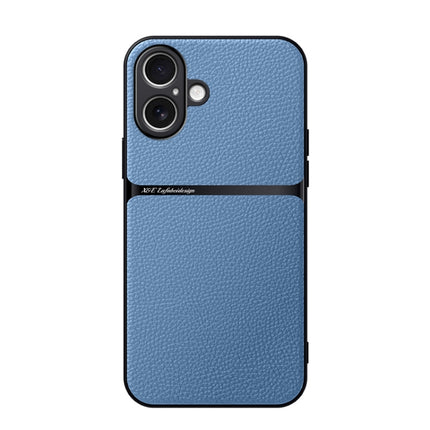 Litchi Leather Magnetic Full Coverage Shockproof Phone Case, For iPhone 16, For iPhone 15 Pro Max, For iPhone 15 Pro, For iPhone 15 Plus
