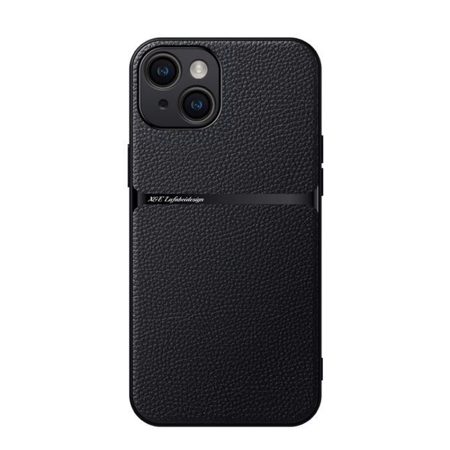 Litchi Leather Magnetic Full Coverage Shockproof Phone Case, For iPhone 15, For iPhone 14 Plus, For iPhone 14, For iPhone 14 Pro