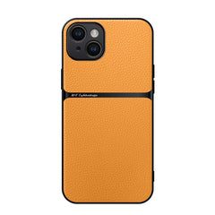 Litchi Leather Magnetic Full Coverage Shockproof Phone Case, For iPhone 15, For iPhone 14 Plus, For iPhone 14, For iPhone 14 Pro