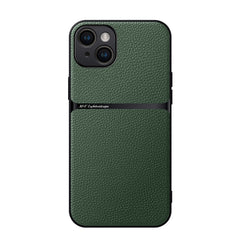 Litchi Leather Magnetic Full Coverage Shockproof Phone Case, For iPhone 15, For iPhone 14 Plus, For iPhone 14, For iPhone 14 Pro