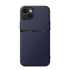 Litchi Leather Magnetic Full Coverage Shockproof Phone Case, For iPhone 15, For iPhone 14 Plus, For iPhone 14, For iPhone 14 Pro