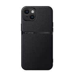 Litchi Leather Magnetic Full Coverage Shockproof Phone Case, For iPhone 15, For iPhone 14 Plus, For iPhone 14, For iPhone 14 Pro