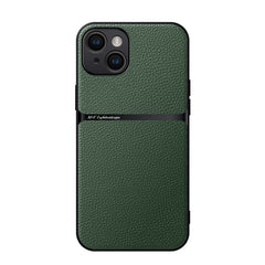 Litchi Leather Magnetic Full Coverage Shockproof Phone Case, For iPhone 15, For iPhone 14 Plus, For iPhone 14, For iPhone 14 Pro