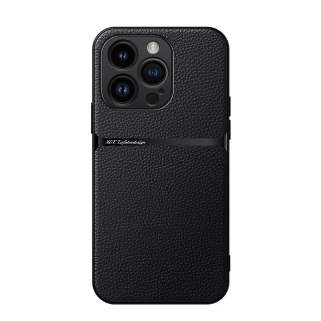 Litchi Leather Magnetic Full Coverage Shockproof Phone Case, For iPhone 15, For iPhone 14 Plus, For iPhone 14, For iPhone 14 Pro
