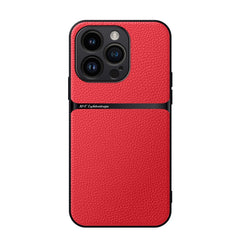Litchi Leather Magnetic Full Coverage Shockproof Phone Case, For iPhone 15, For iPhone 14 Plus, For iPhone 14, For iPhone 14 Pro