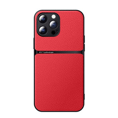 Litchi Leather Magnetic Full Coverage Shockproof Phone Case, For iPhone 14 Pro Max, For iPhone 13 Pro Max, For iPhone 13 Pro, For iPhone 13