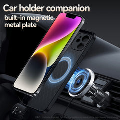 Litchi Leather Magnetic Full Coverage Shockproof Phone Case, For iPhone 12, For iPhone 12 Pro Max, For iPhone 12 Pro, For iPhone 11 Pro Max