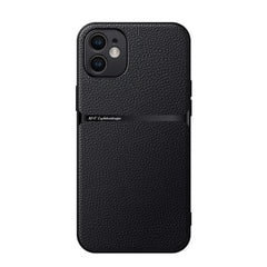 Litchi Leather Magnetic Full Coverage Shockproof Phone Case, For iPhone 12, For iPhone 12 Pro Max, For iPhone 12 Pro, For iPhone 11 Pro Max