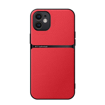 Litchi Leather Magnetic Full Coverage Shockproof Phone Case, For iPhone 12, For iPhone 12 Pro Max, For iPhone 12 Pro, For iPhone 11 Pro Max