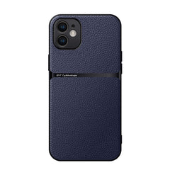 Litchi Leather Magnetic Full Coverage Shockproof Phone Case, For iPhone 12, For iPhone 12 Pro Max, For iPhone 12 Pro, For iPhone 11 Pro Max