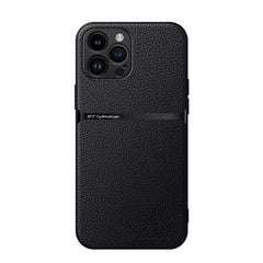 Litchi Leather Magnetic Full Coverage Shockproof Phone Case, For iPhone 12, For iPhone 12 Pro Max, For iPhone 12 Pro, For iPhone 11 Pro Max