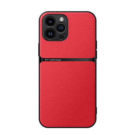 Litchi Leather Magnetic Full Coverage Shockproof Phone Case, For iPhone 12, For iPhone 12 Pro Max, For iPhone 12 Pro, For iPhone 11 Pro Max