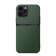 Litchi Leather Magnetic Full Coverage Shockproof Phone Case, For iPhone 12, For iPhone 12 Pro Max, For iPhone 12 Pro, For iPhone 11 Pro Max