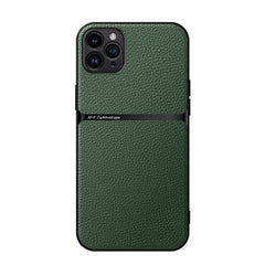 Litchi Leather Magnetic Full Coverage Shockproof Phone Case, For iPhone 12, For iPhone 12 Pro Max, For iPhone 12 Pro, For iPhone 11 Pro Max
