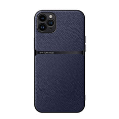 Litchi Leather Magnetic Full Coverage Shockproof Phone Case, For iPhone 12, For iPhone 12 Pro Max, For iPhone 12 Pro, For iPhone 11 Pro Max
