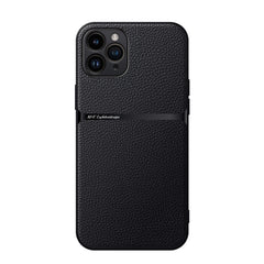 Litchi Leather Magnetic Full Coverage Shockproof Phone Case, For iPhone 11, For iPhone 11 Pro, For iPhone X / XS, For iPhone XR