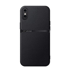 Litchi Leather Magnetic Full Coverage Shockproof Phone Case, For iPhone 11, For iPhone 11 Pro, For iPhone X / XS, For iPhone XR