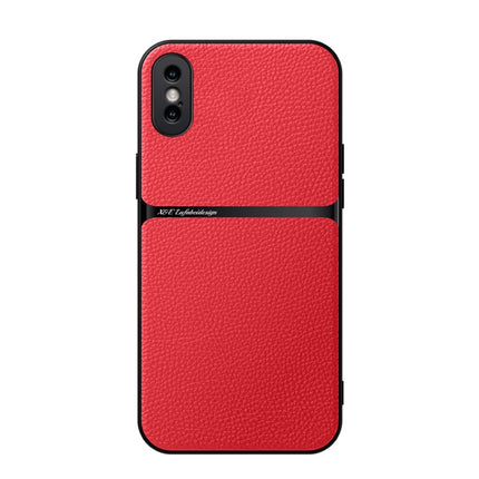 Litchi Leather Magnetic Full Coverage Shockproof Phone Case, For iPhone 11, For iPhone 11 Pro, For iPhone X / XS, For iPhone XR