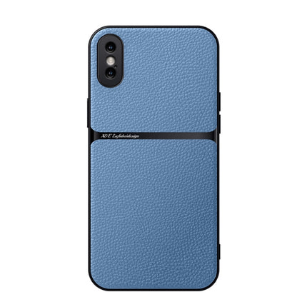 Litchi Leather Magnetic Full Coverage Shockproof Phone Case, For iPhone 11, For iPhone 11 Pro, For iPhone X / XS, For iPhone XR