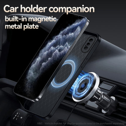 Litchi Leather Magnetic Full Coverage Shockproof Phone Case, For iPhone XS Max