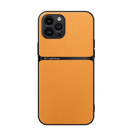 Litchi Leather Magnetic Full Coverage Shockproof Phone Case, For iPhone 12, For iPhone 12 Pro Max, For iPhone 12 Pro, For iPhone 11 Pro Max