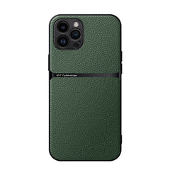 Litchi Leather Magnetic Full Coverage Shockproof Phone Case, For iPhone 12, For iPhone 12 Pro Max, For iPhone 12 Pro, For iPhone 11 Pro Max