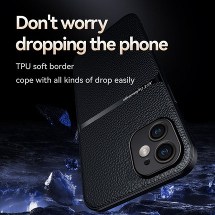 Litchi Leather Magnetic Full Coverage Shockproof Phone Case, For iPhone 11, For iPhone 11 Pro, For iPhone X / XS, For iPhone XR
