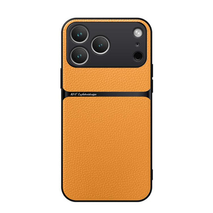 Litchi Leather Magnetic Full Coverage Shockproof Phone Case, For iPhone 17e / 16e, For iPhone 17 Pro Max, For iPhone 17 Pro, For iPhone 17