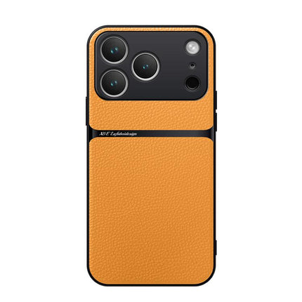 Litchi Leather Magnetic Full Coverage Shockproof Phone Case, For iPhone 17e / 16e, For iPhone 17 Pro Max, For iPhone 17 Pro, For iPhone 17