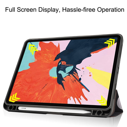 For iPad Air 11 2024 / 2020 10.8 TPU Colored Drawing Horizontal Flip Leather Case with Three-folding Holder & Sleep / Wake-up Function, For iPad Air 11 2024 / 2022 / 2020 10.9 TPU