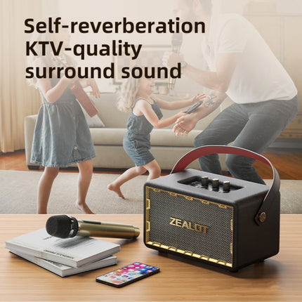 Zealot MT01M Retro Card Portable Wireless Bluetooth Speaker with Microphone