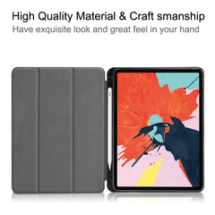 For iPad Air 11 2025 / 2024 / 2020 10.8 Custer Texture TPU Horizontal Flip Leather Case with Sleep / Wake-up Function & Three-folding Holder & Pen Slot, For iPad Air 11 2024 / 2022 / 2020 10.9, For iPad Air 11 2025 / 2024 / 2022 / 2020 10.9