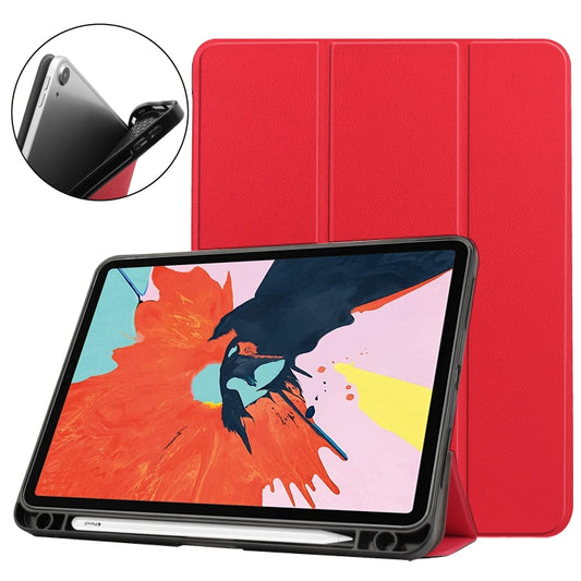 For iPad Air 11 2024 / 2020 10.8 Custer Texture TPU Horizontal Flip Leather Case with Sleep / Wake-up Function & Three-folding Holder & Pen Slot, For iPad Air 11 2024 / 2022 / 2020 10.9, For iPad Air 11 2024 / 2022 / 2020 10.9 TPU