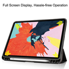 For iPad Air 11 2025 / 2024 / 2020 10.8 Custer Texture TPU Horizontal Flip Leather Case with Sleep / Wake-up Function & Three-folding Holder & Pen Slot, For iPad Air 11 2025 / 2024 / 2022 / 2020 10.9