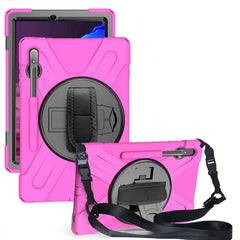 For Samsung Galaxy Tab S7 Plus Shockproof Colorful Silicone + PC Protective Case with Holder & Shoulder Strap & Hand Strap, For Samsung Galaxy Tab S8+ / Tab S8 Plus /  Tab S7 FE / Tab S7+