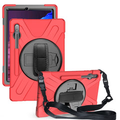 For Samsung Galaxy Tab S7 Plus Shockproof Colorful Silicone + PC Protective Case with Holder & Shoulder Strap & Hand Strap, For Samsung Galaxy Tab S8+ / Tab S8 Plus /  Tab S7 FE / Tab S7+