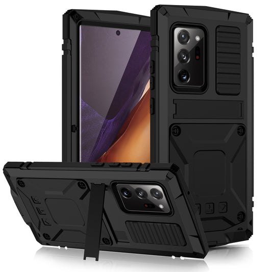 Shockproof Waterproof Dust-proof Metal + Silicone Protective Case with Holder, For Samsung Galaxy Note 20 Ultra, For Samsung Galaxy Note 20