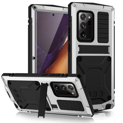 Shockproof Waterproof Dust-proof Metal + Silicone Protective Case with Holder, For Samsung Galaxy Note 20 Ultra, For Samsung Galaxy Note 20