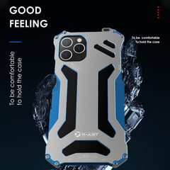 R-JUST Shockproof Armor Metal Protective Case, For iPhone 12 / 12 Pro, For iPhone 12 Pro Max