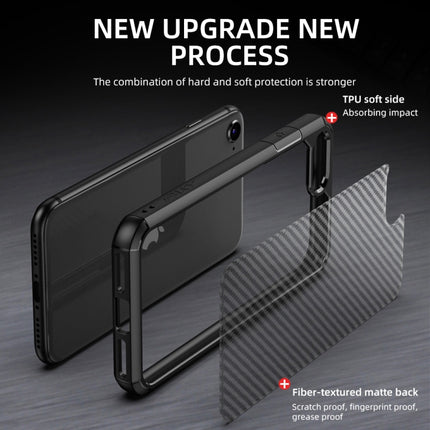 iPAKY Pioneer Series Carbon Fiber Texture Shockproof TPU + PC Case, For iPhone 8 Plus / 7 Plus, For iPhone 11 Pro, For iPhone 12 Pro Max