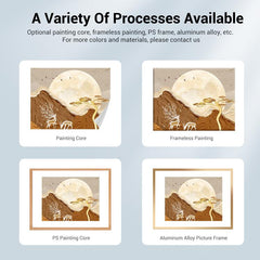 Scenery Decorative Painting with Aluminum Alloy Frame Print On Your Demand, 15x20cm, 20x20cm, 30x30cm, 40x40cm, 50x50cm, 60x60cm, 70x70cm, 80x80cm, 90x90cm