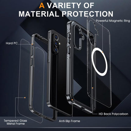 RedPepper Tempered Glass MagSafe Phone Case, For Samsung Galaxy A57 5G, For Samsung Galaxy A36 / A56 / A37, For Samsung Galaxy A17 5G