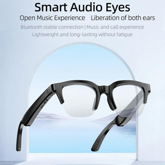 E60 ENC Noise Reduction Smart Audio Bluetooth Glasses, E60 (Black), E60 (Transparent)