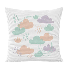 Clouds Printed Sofa Pillow Case No Core Print On Your Demand, 35x35cm, 40x40cm, 45x45cm
