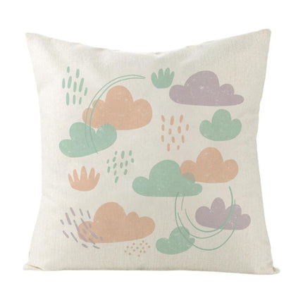 Clouds Printed Sofa Pillow Case No Core Print On Your Demand, 50x50cm, 60x60cm