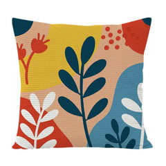 Colorful Branches Printed Sofa Pillow Case No Core Print On Your Demand, 50x50cm, 60x60cm