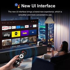 H96Max 8K UHD Android 14 Smart TV Box with Remote Control, Allwinner H728 Octa-Core