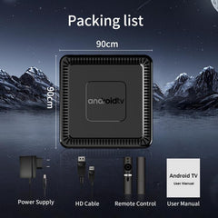 Q7 4K UHD Android 10 Smart TV Box with Remote Control, Allwinner H313 Quad-Core, 2GB+8GB