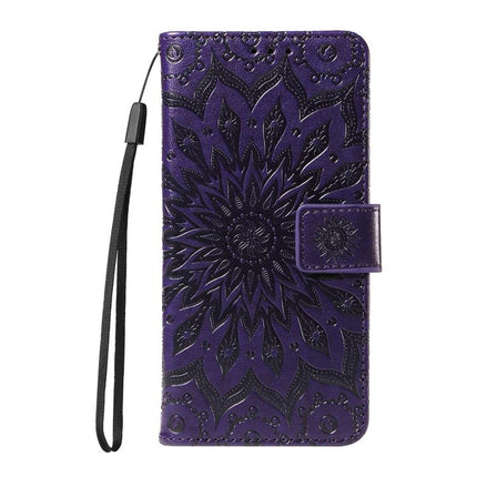 Embossed Sunflower Pattern Flip Leather Phone Case, For vivo V60 5G, For vivo Y29S 5G / Y04, For vivo V50 5G Global